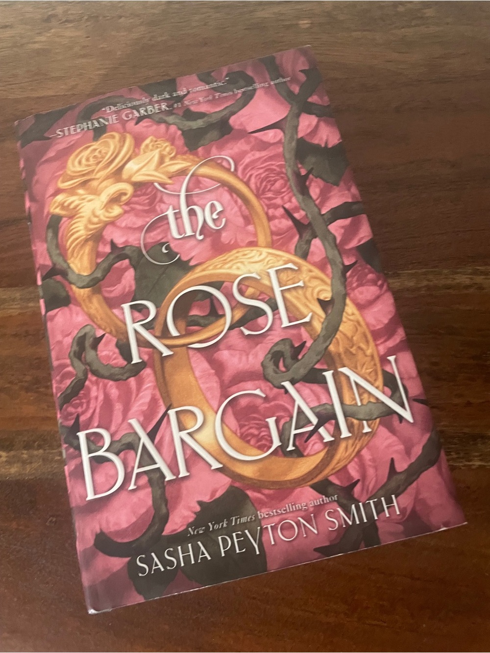 The Rose Bargain by Sasha Peyton Smith Hardcover Booktok/  Floral Endpapers